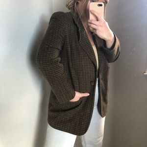 Vintage Plaid Blazer